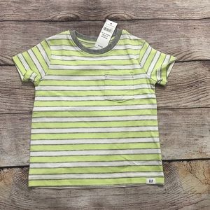 Gap 12-18 Boys Neon Striped T-shirt